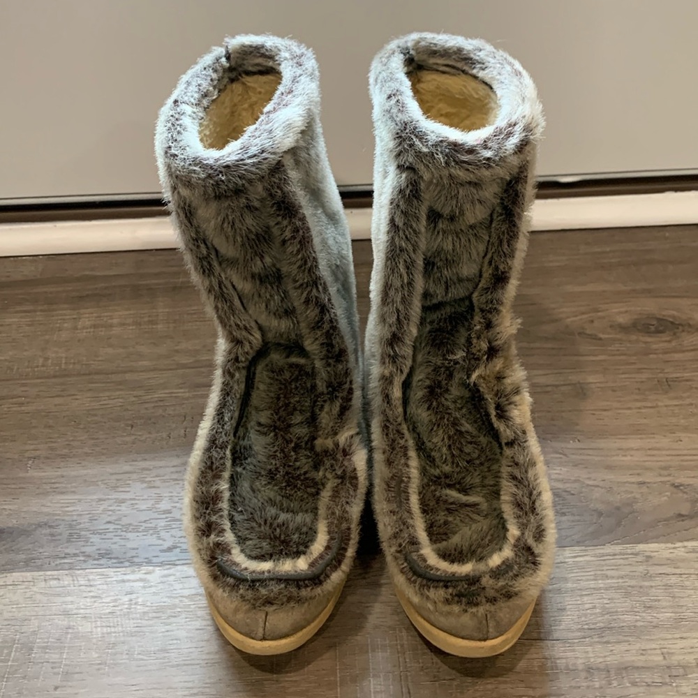 Vintage Quoddy Faux Fur Boots